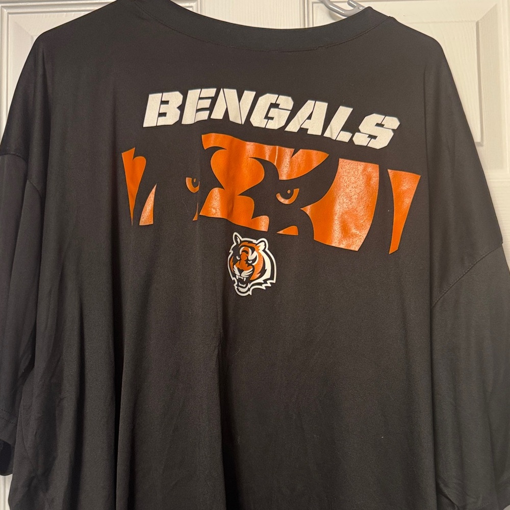 Majestic Black and Orange Bengals Short Sleeve Tee